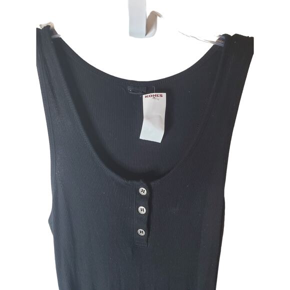 TongKiki Black Ribbed Racerback Dress, NWT, Small - Picture 2 of 6